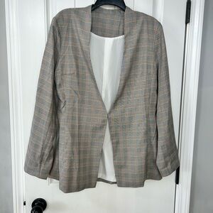 Elegant Plaid Women's Blazer